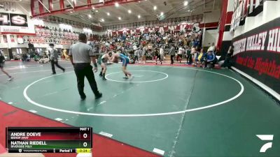 160 lbs Cons. Round 4 - Nathan Riedell, Riverside Poly vs Andre Doeve, Bishop Amat