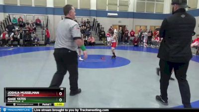 63 lbs Semis (4 Team) - Gage Yates, Noblesville vs Joshua Musselman, Dragon WC