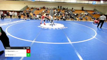 285 lbs Final - Cameron Baumann, Voorhees vs Brandon Toranzo, Nutley HS