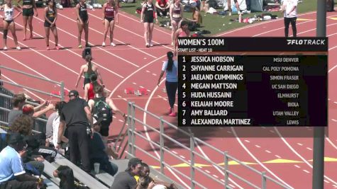 Women's 100m, Finals 10