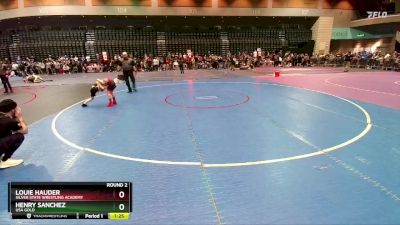 58-66 lbs Round 2 - Louie Hauder, Silver State Wrestling Academy vs Henry Sanchez, USA Gold