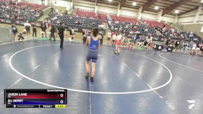 106 lbs Quarterfinal - Jaxon Lane, TN vs Eli Berry, OK