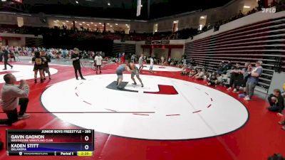 285 lbs Semifinal - Gavin Gagnon, Westmoore Wrestling Club vs Kaden Stitt, Oklahoma