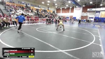 132 lbs Cons. Round 2 - Jovan Reese, Adelanto vs Jesus Camacho, Big Bear