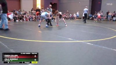 100/105 Quarterfinal - Owen Collier, Cushing Wrestling vs Cruz Enderle, Outlaws