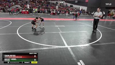 60 lbs Champ. Round 2 - Tavin Reyes, Union Grove Wrestling Club vs Brody Hebel, Denmark