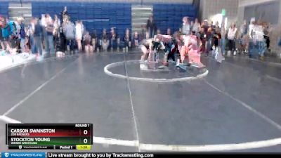 160 lbs Round 1 - Stockton Young, Weiser Wrestling vs Carson Swainston, 208 Badgers