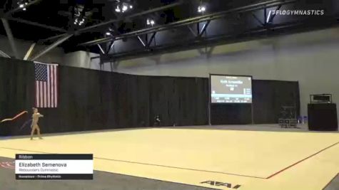 Elizabeth Semenova - Ribbon, Rebounders Gymnastic - 2021 USA Gymnastics Championships