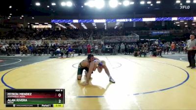 190 3A Quarterfinal - Alan Rivera, Nease vs Myron Mendez, Southwest Miami