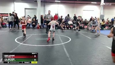 52 lbs Semis (4 Team) - Cai Becker, Dragon United vs Sam Levine, Warhawks