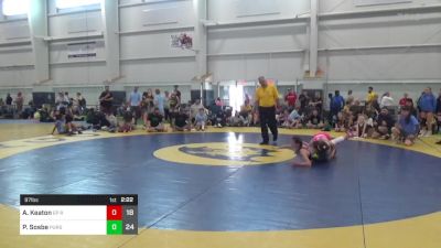 97 lbs Pools - Allegra Keaton, EP Rattlers vs Paisley Sosbe, Pursuit