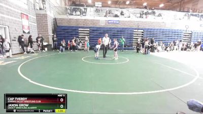 70 lbs Quarterfinal - Jaxon Grow, Legacy Wrestling Academy vs Cap Tverdy, Garden Valley Wrestling Club