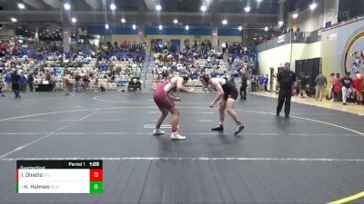 175 lbs Quarterfinal - Hayden Holmes, McDonogh School vs Iliya Dinello, St. James School