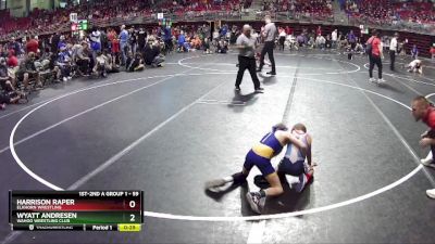 59 lbs Cons. Round 1 - Wyatt Andresen, Wahoo Wrestling Club vs Harrison Raper, Elkhorn Wrestling