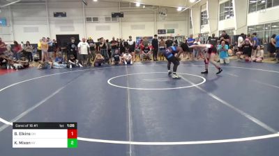 160-C lbs Consi Of 16 #1 - Brayden Elkins, OH vs Keith Mixon, NY