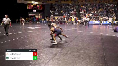 149 lbs Quarterfinal - Michael Gioffre, Virginia vs Mike Zarif, Binghamton