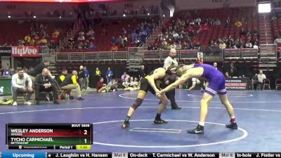 3A-145 lbs 5th Place Match - Tycho Carmichael, Bettendorf vs Wesley Anderson, Waukee