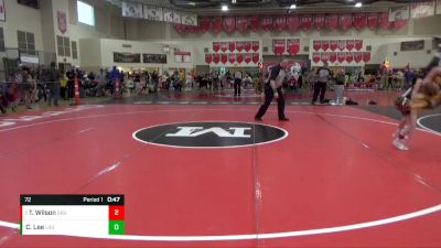 72 lbs Cons. Semi - Trevor Wilson, Grand Rapids Grapplers vs Casey Lee, Legends Of Gold