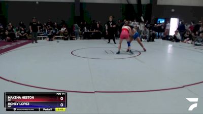 130 lbs Cons. Round 3 - Makena Heston, CO vs Honey Lopez, WA