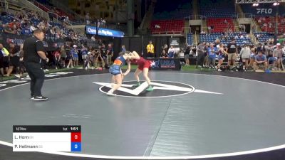 127 lbs Semis - Lynn Horn, Oklahoma vs Peyton Hellmann, South Dakota