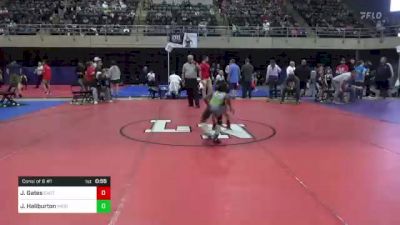 56 lbs Consi Of 8 #1 - Jackson Gates, Easton, PA vs Jaxon Haliburton, Middletown, MD