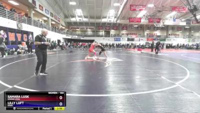 130 lbs Champ. Round 1 - Samara Lusk, Grand View vs Lilly Luft, Iowa