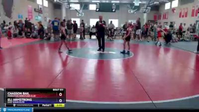 71 lbs Semifinal - Eli Armstrong, East Idaho Elite vs Chasson Bail, Middleton Wrestling Club