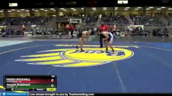 120 lbs Round 3 (4 Team) - Mateo Rockwell, 3A Riverside vs Mason Rosenast, 3A Amity