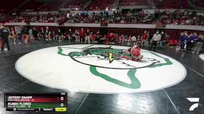 215 lbs Placement (4 Team) - Jeffery Knapp, Midlothian Heritage vs Ruben Flores, Dallas Hillcrest