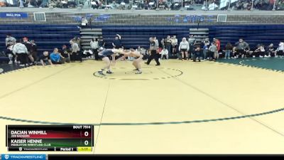 152 lbs Round 2 - Dacian Winmill, 208 Badgers vs Kaiser Henne, Middleton Wrestling Club