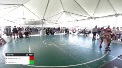 144 lbs Semifinal - Richard Halvorson, Durham Wrestling vs Shawn Torres, Silverback WC