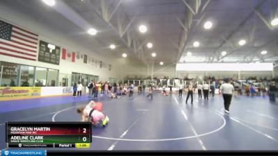 90 lbs Cons. Semi - Gracelyn Martin, Mountain Man WC vs Adeline Clark, Grace Wrestling Club