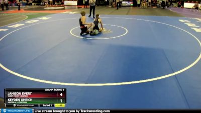 Champ. Round 1 - Jamison Evert, West Point-Beemer vs Keyden Uhrich, Lincoln Lutheran