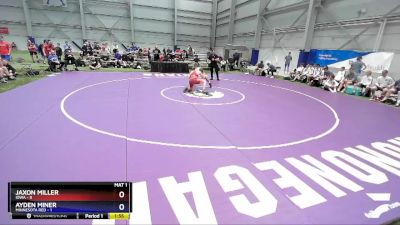 152 lbs Quarters & 1st Wb (16 Team) - Jaxon Miller, Iowa vs Ayden Miner, Minnesota Red