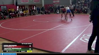 157 lbs Finals (2 Team) - Trenton Trierweiler, Adrian College vs Aiden Brosinski, UW Platteville