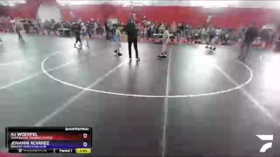 87 lbs Quarterfinal - Aj Woerpel, Team Nazar Training Center vs Jovanni Alvarez, Ringers Wrestling Club