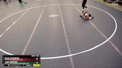 Cons. Round 1 - Luke Berger, Scott West Panthers Wrestling Club vs Kyle Coudron, Monticello Wrestling Club