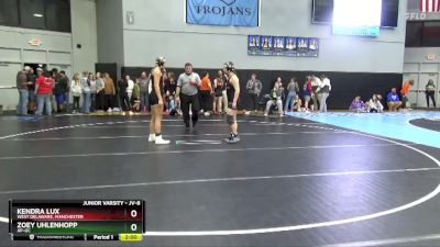 JV-8 lbs Round 3 - Zoey Uhlenhopp, AP-GC vs Kendra Lux, West Delaware, Manchester