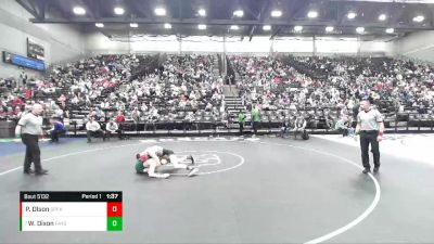 132 lbs Quarterfinal - William Dixon, Payson vs Porter Olson, Spanish Fork