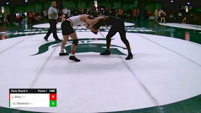 174 lbs Cons. Round 4 - DJ Shannon, Michigan State vs Josh Otto, Wisconsin