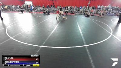 160 lbs Cons. Round 3 - T.r. Putz, IA vs Konnor Tubin, WI