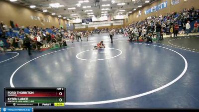 70 lbs Champ. Round 1 - Ford Thornton, Wasatch vs Kysen Lance, Uintah Jr High Wrestling