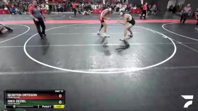 175 lbs Semifinal - Niko DeZiel, Team Nazar vs Quinton Ortegon, Fond Du Lac