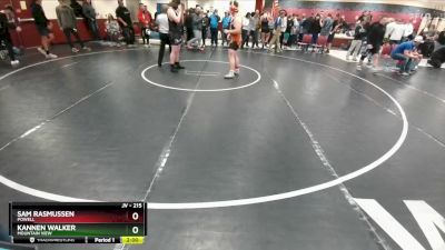 215 lbs Cons. Round 3 - Kannen Walker, Mountain View vs Sam Rasmussen, Powell