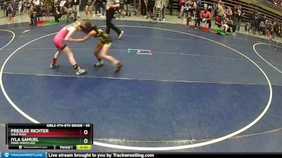 85 lbs Semifinal - Iyla Samuel, Pride Wrestling vs Preslee Richter, Gold Rush