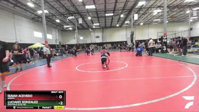 132 lbs Quarterfinal - Isaiah Acevedo, Norco vs Luciano Gonzalez, Eastvale Elite WC