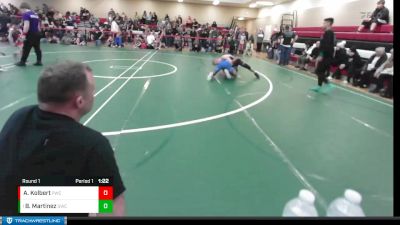 125 lbs Round 1 - Benjamin Martinez, Steelclaw Wrestling Club vs Andrew Kolbert, Piranha Wrestling Club