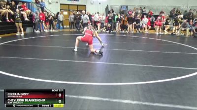 120 lbs Cons. Round 3 - Cheyleigh Blankenship, BGM, Brooklyn vs Cecelia Gryp, Williamsburg