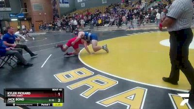 174 lbs Quarterfinal - Jack Bond, Lander vs Kyler Pickard, Belmont Abbey