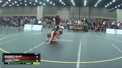 130 lbs Round 1 (16 Team) - Elizabeth Miller, Colorado Mesa vs Cayden Condit, Lindenwood